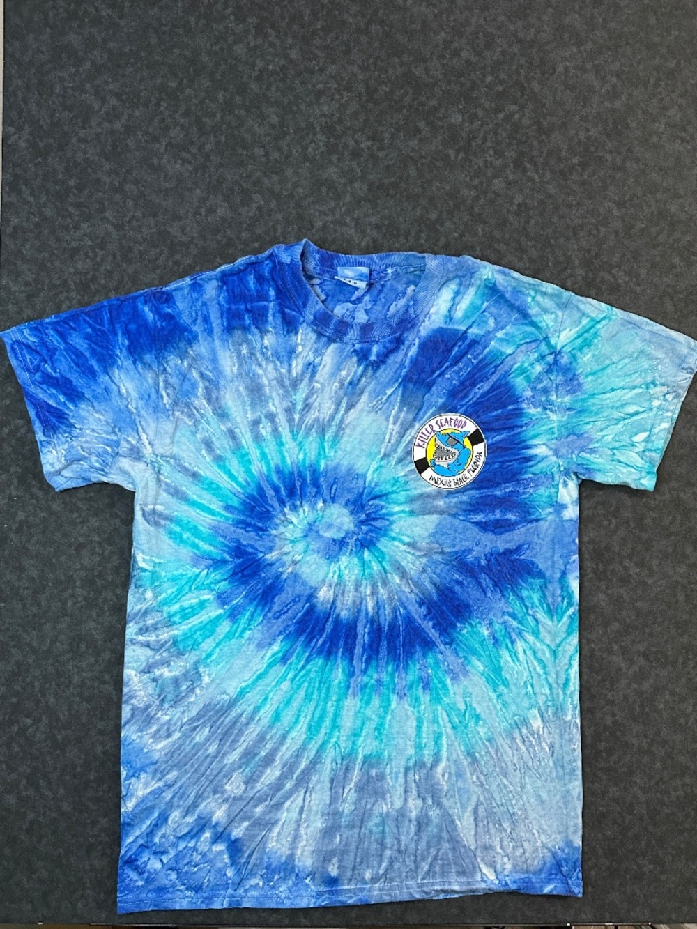 Killer Seafood Mexico Beach Florida Tie Dye Colortone T Shirt Size Medium